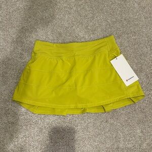 Lululemon Lime Green Pace Rival Skirt